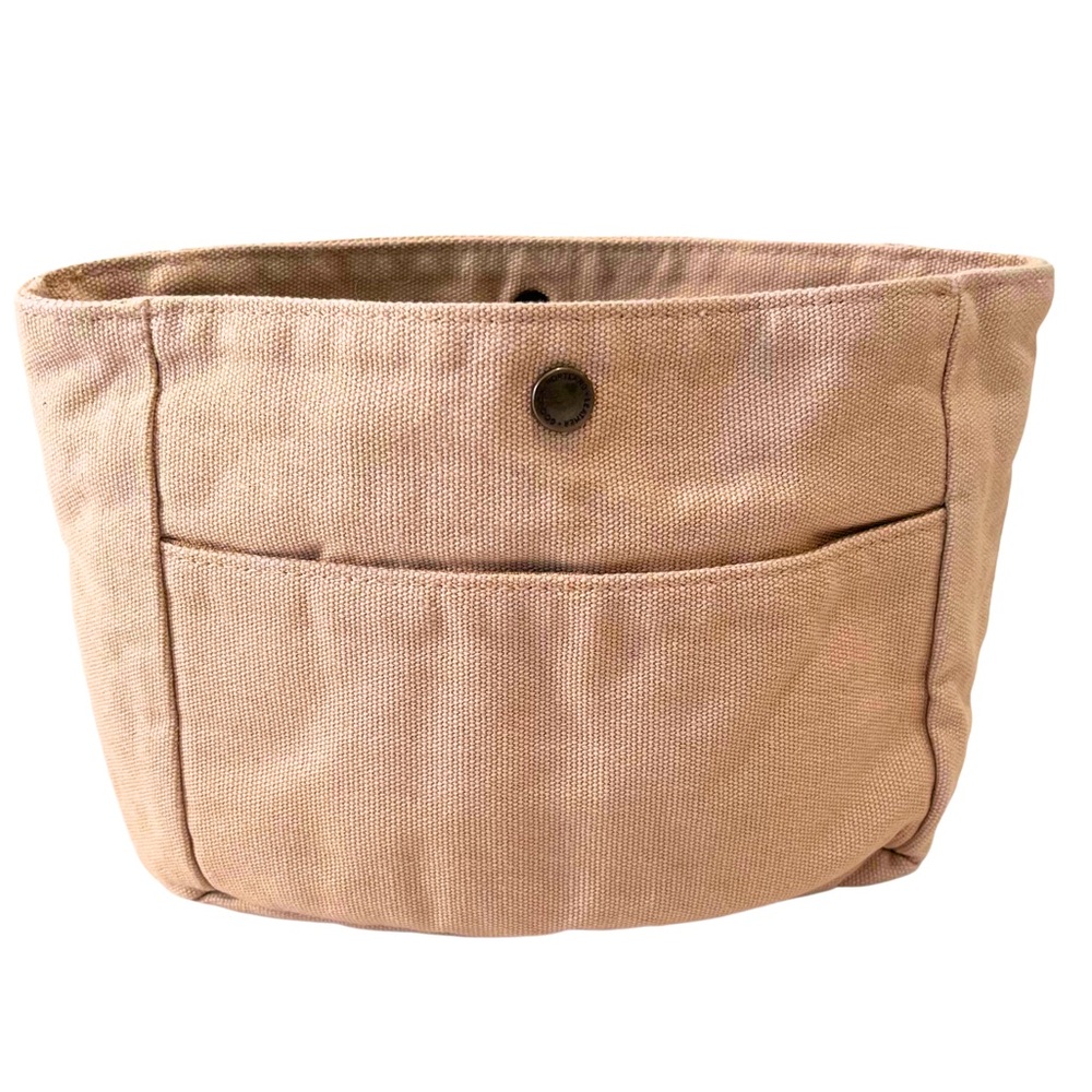 PORTLAND LEATHER | Small SM Beige Tan Canvas Purse Bag Insert Organizer Liner